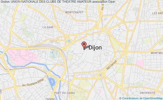 plan association Union Nationale Des Clubs De ThÉÂtre Amateur Dijon