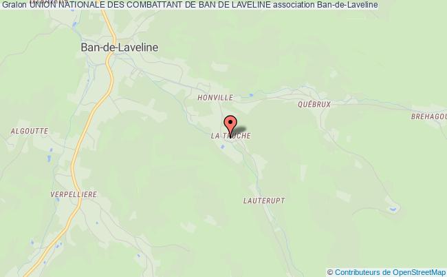 plan association Union Nationale Des Combattant De Ban De Laveline Ban-de-Laveline