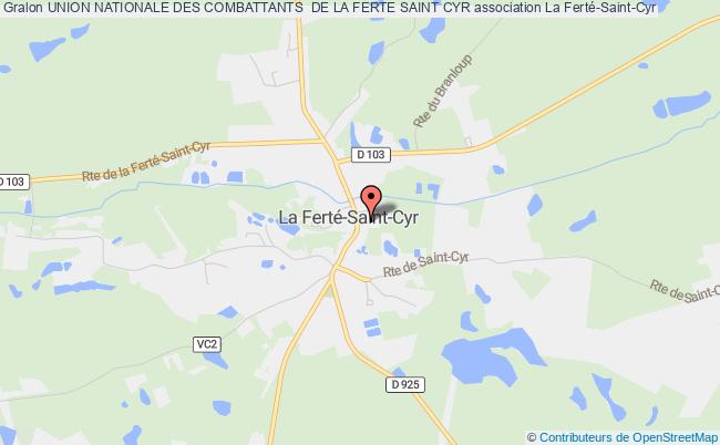 plan association Union Nationale Des Combattants  De La Ferte Saint Cyr Villeny