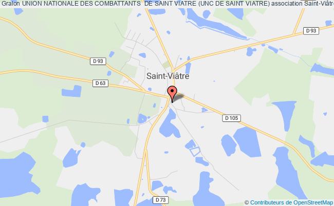 plan association Union Nationale Des Combattants  De Saint Viatre (unc De Saint Viatre) Saint-Viâtre