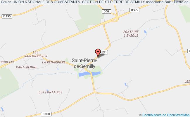 plan association Union Nationale Des Combattants -section De St Pierre De Semilly Saint-Pierre-de-Semilly