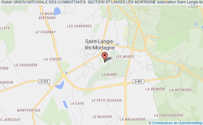 plan association Union Nationale Des Combattants  Section St Langis Les Mortagne Saint-Langis-lès-Mortagne