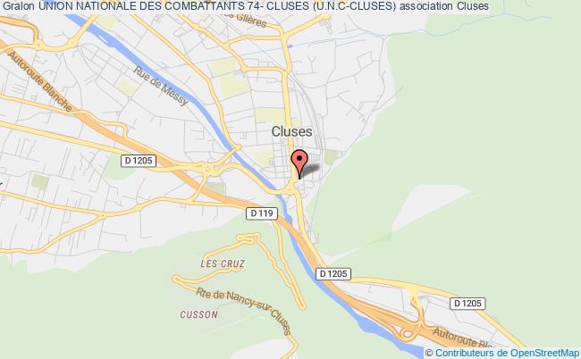 plan association Union Nationale Des Combattants 74- Cluses (u.n.c-cluses) Cluses
