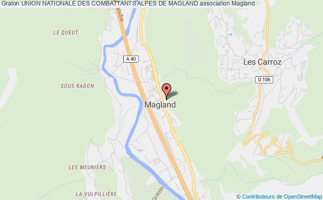 plan association Union Nationale Des Combattants Alpes De Magland Magland