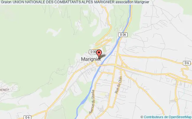 plan association Union Nationale Des Combattants Alpes Marignier Marignier