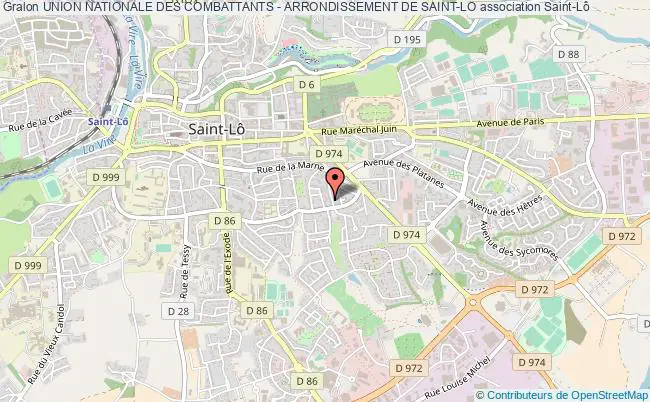 plan association Union Nationale Des Combattants - Arrondissement De Saint-lo Saint-Lô