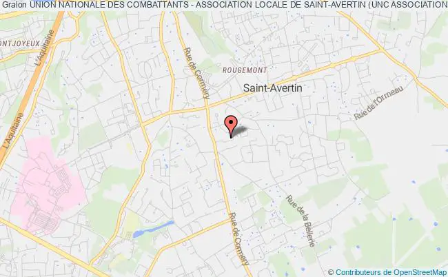 plan association Union Nationale Des Combattants - Association Locale De Saint-avertin (unc Association Locale) - Association FÉdÉrÉe À L'unc D'indre-et-loire (unc 37). Saint-Avertin