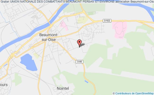 plan association Union Nationale Des Combattants Beaumont Persan Et Environs Beaumont-sur-Oise