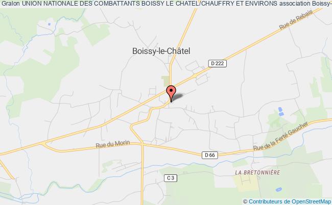 plan association Union Nationale Des Combattants Boissy Le Chatel/chauffry Et Environs Boissy-le-Châtel