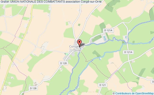 plan association Union Nationale Des Combattants Congé-sur-Orne