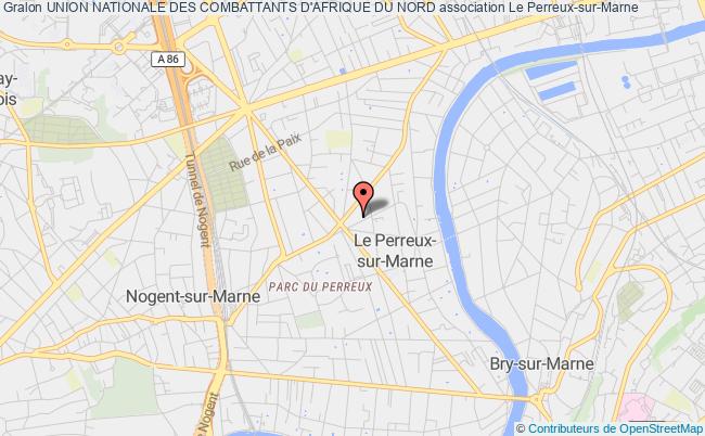plan association Union Nationale Des Combattants D'afrique Du Nord Le Perreux-sur-Marne