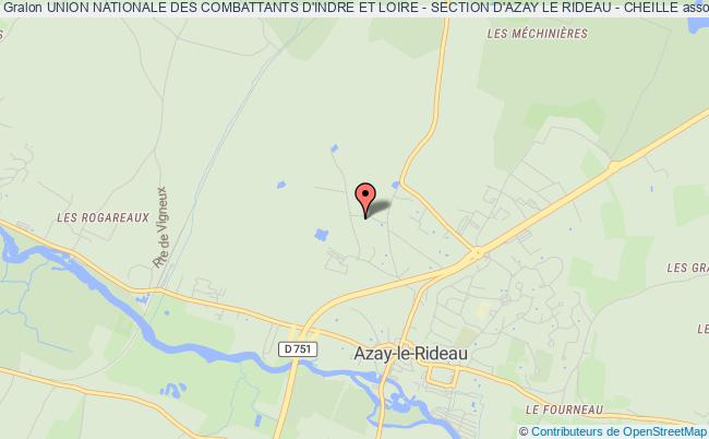 plan association Union Nationale Des Combattants D'indre Et Loire - Section D'azay Le Rideau - Cheille Azay-le-Rideau