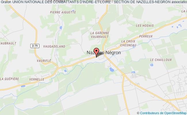 plan association Union Nationale Des Combattants D'indre-et-loire - Section De Nazelles-negron Nazelles-Négron