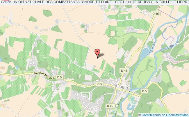 plan association Union Nationale Des Combattants D'indre-et-loire - Section De Reugny - Neuille-le-lierre Reugny