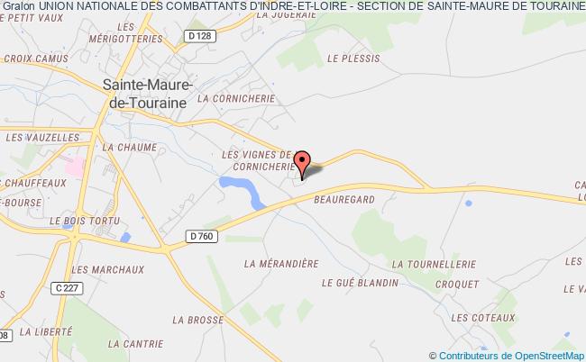plan association Union Nationale Des Combattants D'indre-et-loire - Section De Sainte-maure De Touraine Sainte-Maure-de-Touraine