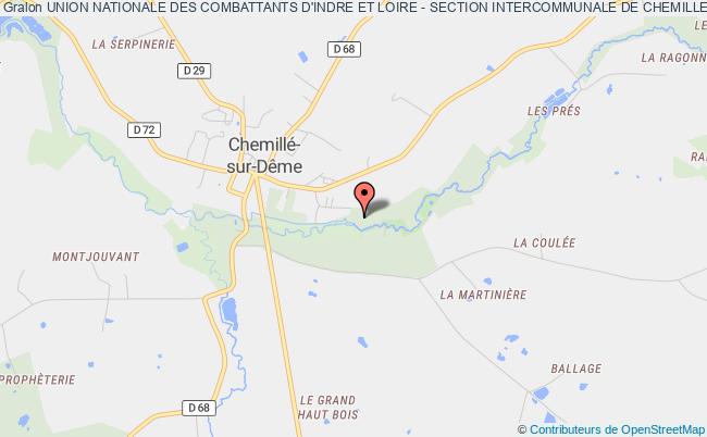 plan association Union Nationale Des Combattants D'indre Et Loire - Section Intercommunale De Chemille-sur-deme, Epeigne-sur-deme, Marray Chemillé-sur-Dême