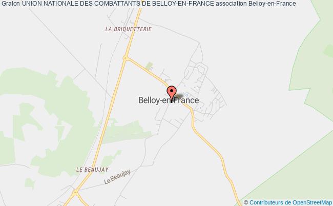 plan association Union Nationale Des Combattants De Belloy-en-france Belloy-en-France