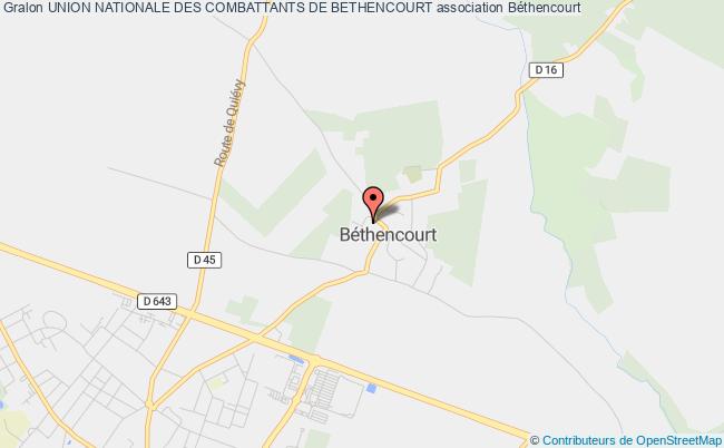 plan association Union Nationale Des Combattants De Bethencourt Béthencourt