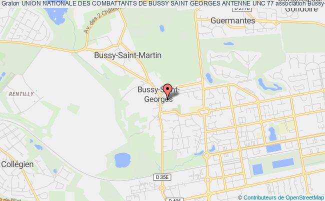 plan association Union Nationale Des Combattants De Bussy Saint Georges Antenne Unc 77 Bussy-Saint-Georges