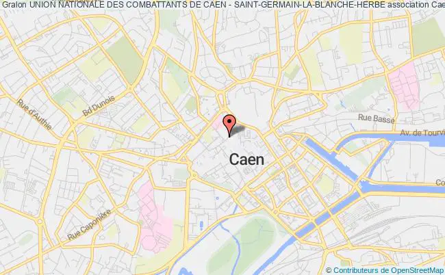 plan association Union Nationale Des Combattants De Caen - Saint-germain-la-blanche-herbe Caen