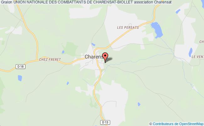 plan association Union Nationale Des Combattants De Charensat-biollet Charensat