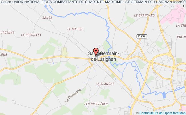 UNION NATIONALE DES COMBATTANTS DE CHARENTE-MARITIME - ST-GERMAIN-DE-LUSIGNAN