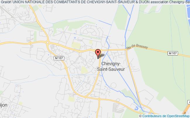 plan association Union Nationale Des Combattants De Chevigny-saint-sauveur & Dijon Chevigny-Saint-Sauveur