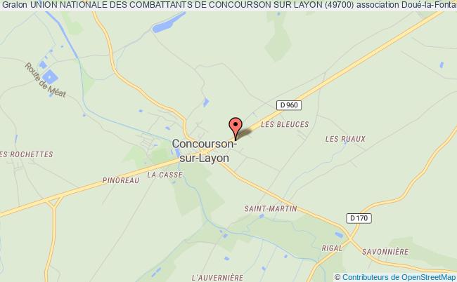 plan association Union Nationale Des Combattants De Concourson Sur Layon (49700) Doué-en-Anjou