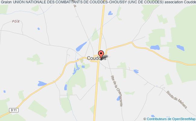 plan association Union Nationale Des Combattants De Couddes-choussy (unc De Couddes) Couddes