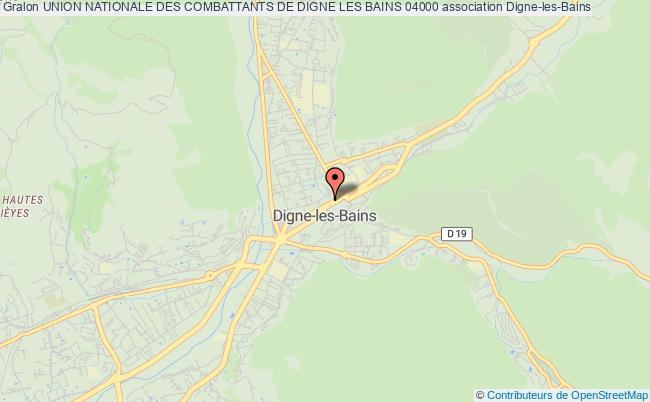 plan association Union Nationale Des Combattants De Digne Les Bains 04000 Digne-les-Bains