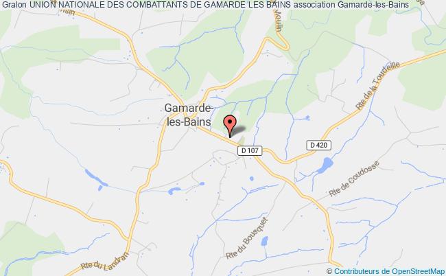 plan association Union Nationale Des Combattants De Gamarde Les Bains Gamarde-les-Bains