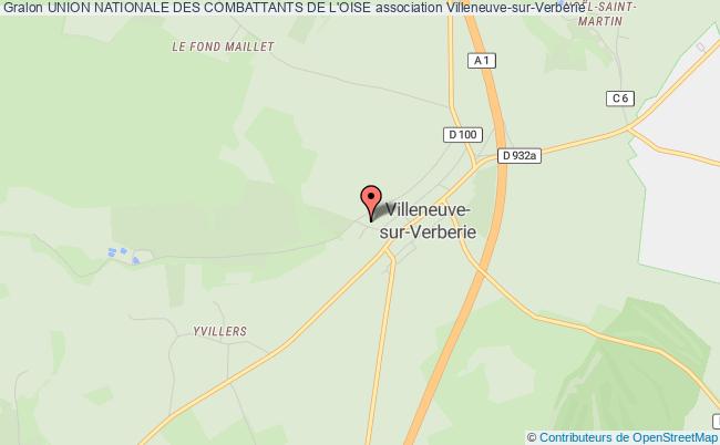 plan association Union Nationale Des Combattants De L'oise Villeneuve-sur-Verberie