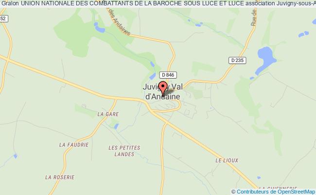 plan association Union Nationale Des Combattants De La Baroche Sous Luce Et Luce La    Baroche-sous-Lucé