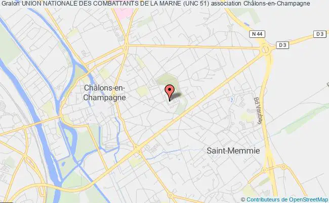 plan association Union Nationale Des Combattants De La Marne (unc 51) Châlons-en-Champagne