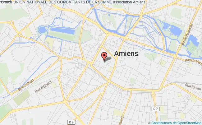 plan association Union Nationale Des Combattants De La Somme Amiens