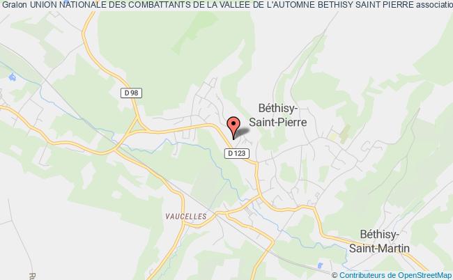 plan association Union Nationale Des Combattants De La Vallee De L'automne Bethisy Saint Pierre Béthisy-Saint-Pierre