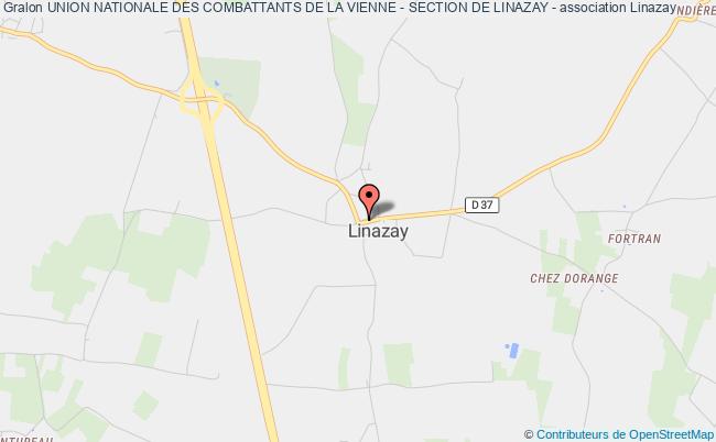 plan association Union Nationale Des Combattants De La Vienne - Section De Linazay - Linazay