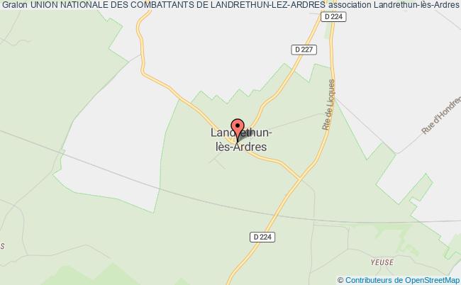 plan association Union Nationale Des Combattants De Landrethun-lez-ardres Landrethun-lès-Ardres