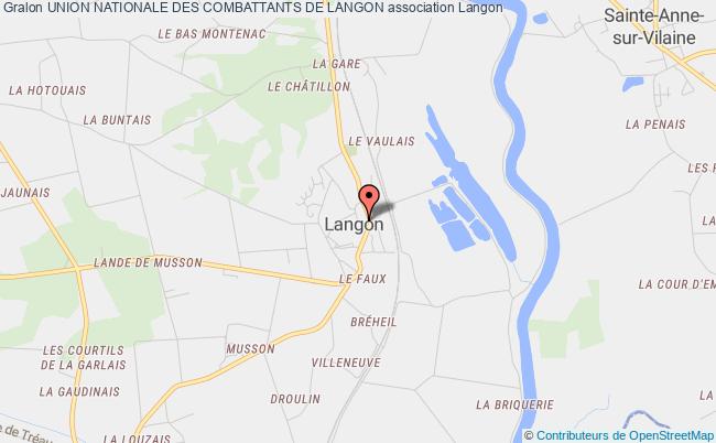 plan association Union Nationale Des Combattants De Langon Langon