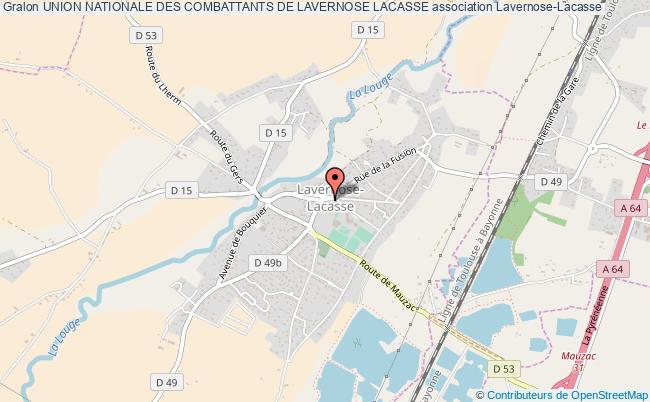 plan association Union Nationale Des Combattants De Lavernose Lacasse Lavernose-Lacasse