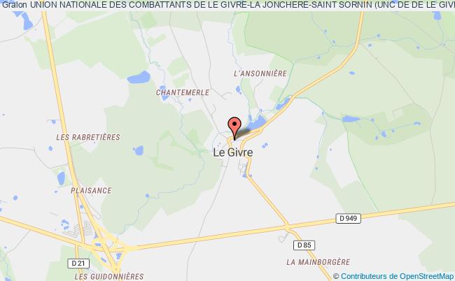 plan association Union Nationale Des Combattants De Le Givre-la Jonchere-saint Sornin (unc De De Le Givre-la Jonchere-saint Sornin) Le    Givre
