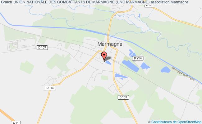 plan association Union Nationale Des Combattants De Marmagne (unc Marmagne) Marmagne