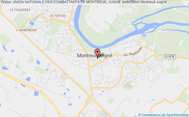 plan association Union Nationale Des Combattants De Montreuil Juigne Montreuil-Juigné