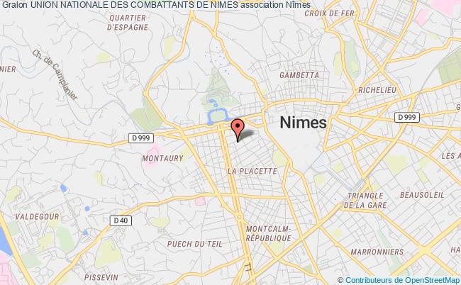 plan association Union Nationale Des Combattants De Nimes Nîmes