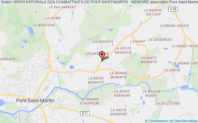 plan association Union Nationale Des Combattants De Pont-saint-martin - Memoire Pont-Saint-Martin