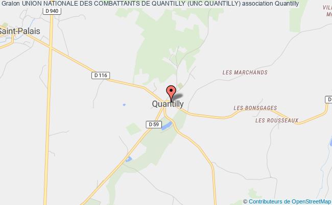 plan association Union Nationale Des Combattants De Quantilly (unc Quantilly) Quantilly