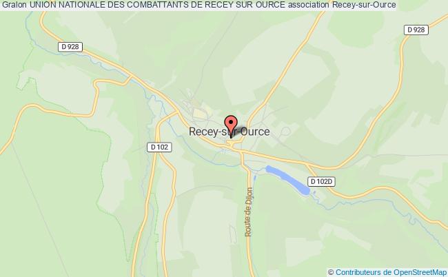plan association Union Nationale Des Combattants De Recey Sur Ource Recey-sur-Ource