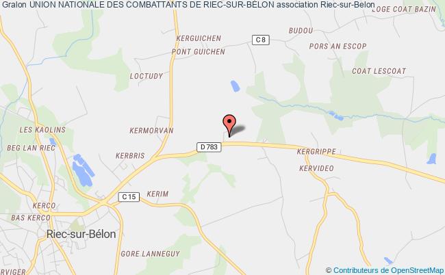 plan association Union Nationale Des Combattants De Riec-sur-bÉlon Riec-sur-Belon