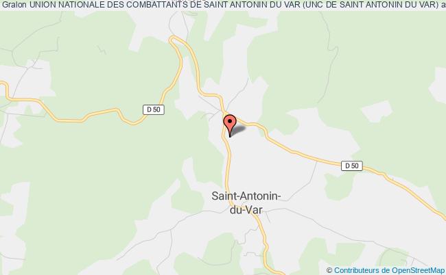 plan association Union Nationale Des Combattants De Saint Antonin Du Var (unc De Saint Antonin Du Var) Saint-Antonin-du-Var