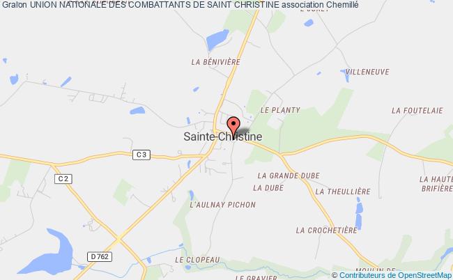 plan association Union Nationale Des Combattants De Saint Christine Chemillé-en-Anjou